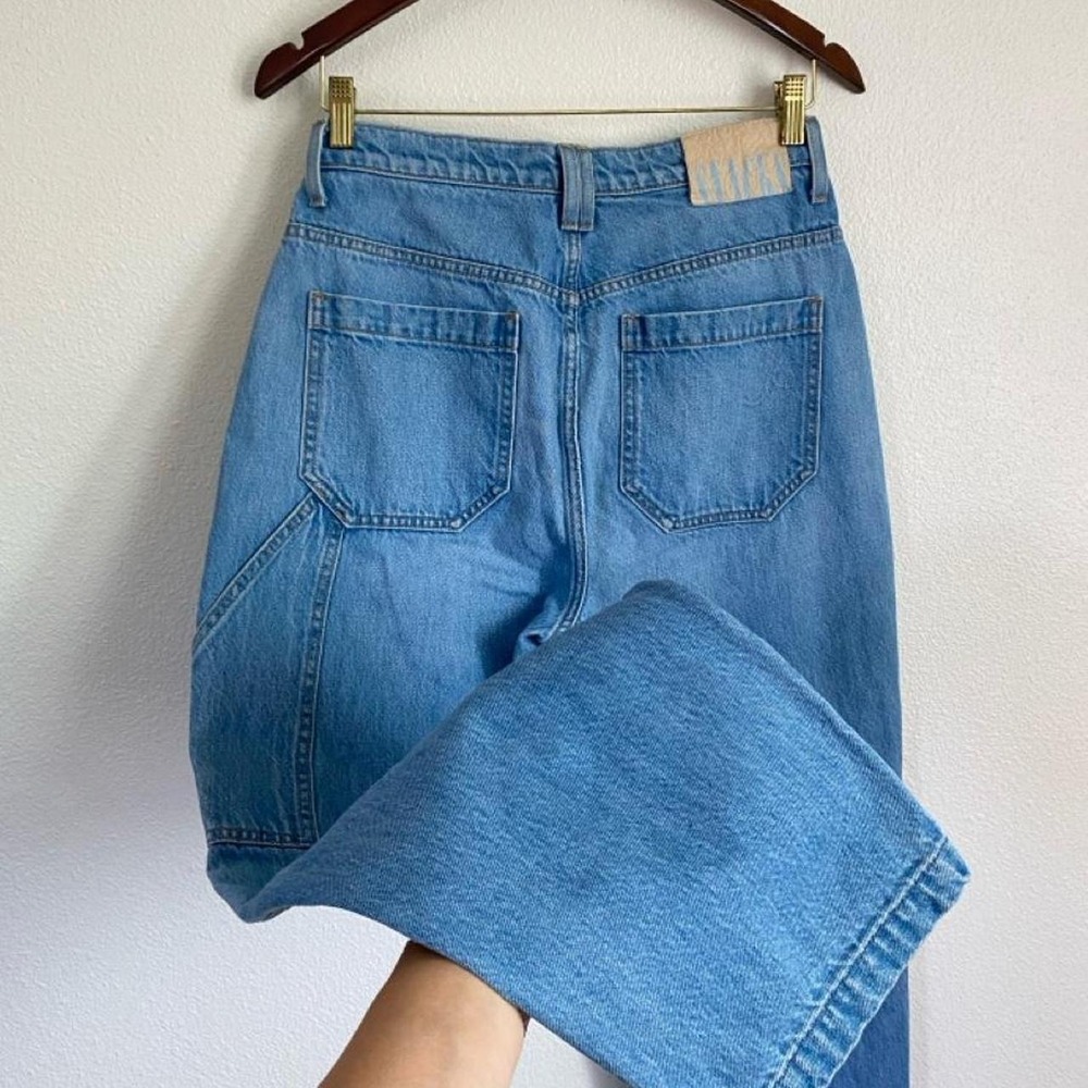 Mother Snacks! High Waisted Twizzy Utility Ankle Denim Jeans